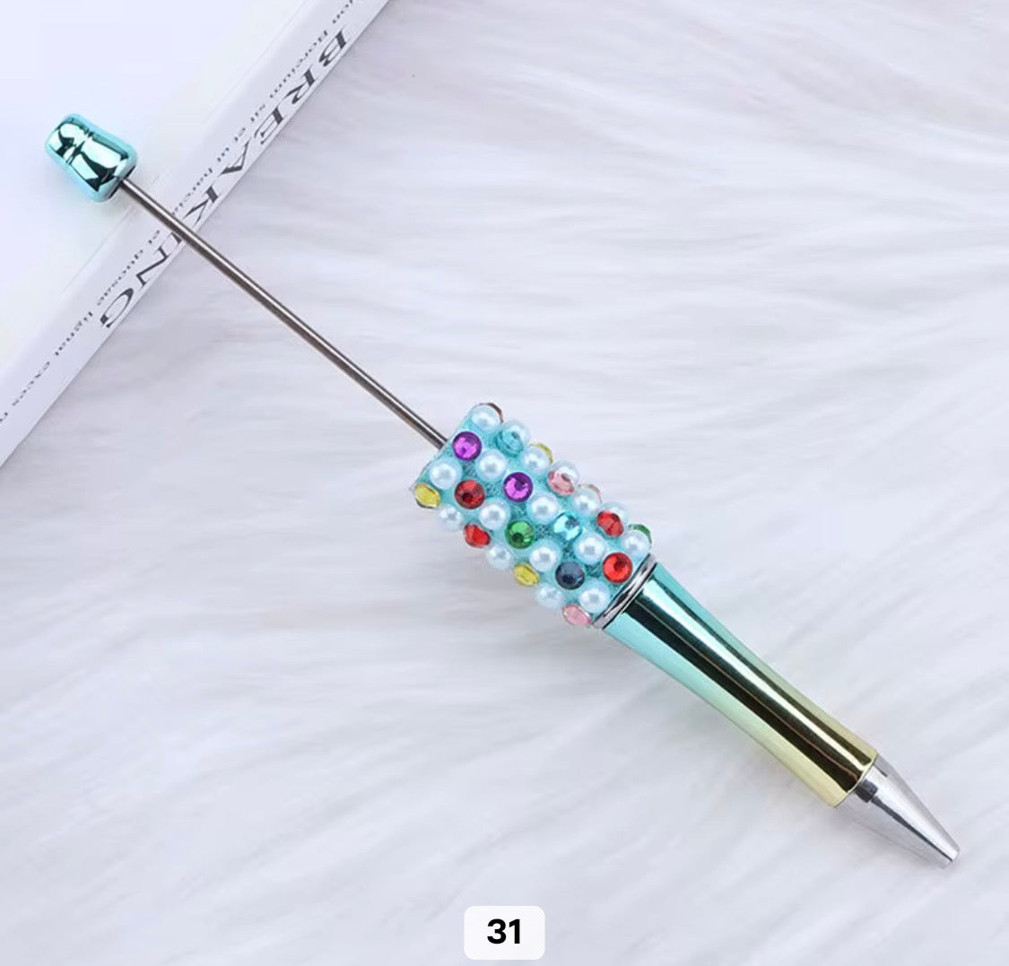 Rhinestone Pearl Shinny Metallic Beadable Pens