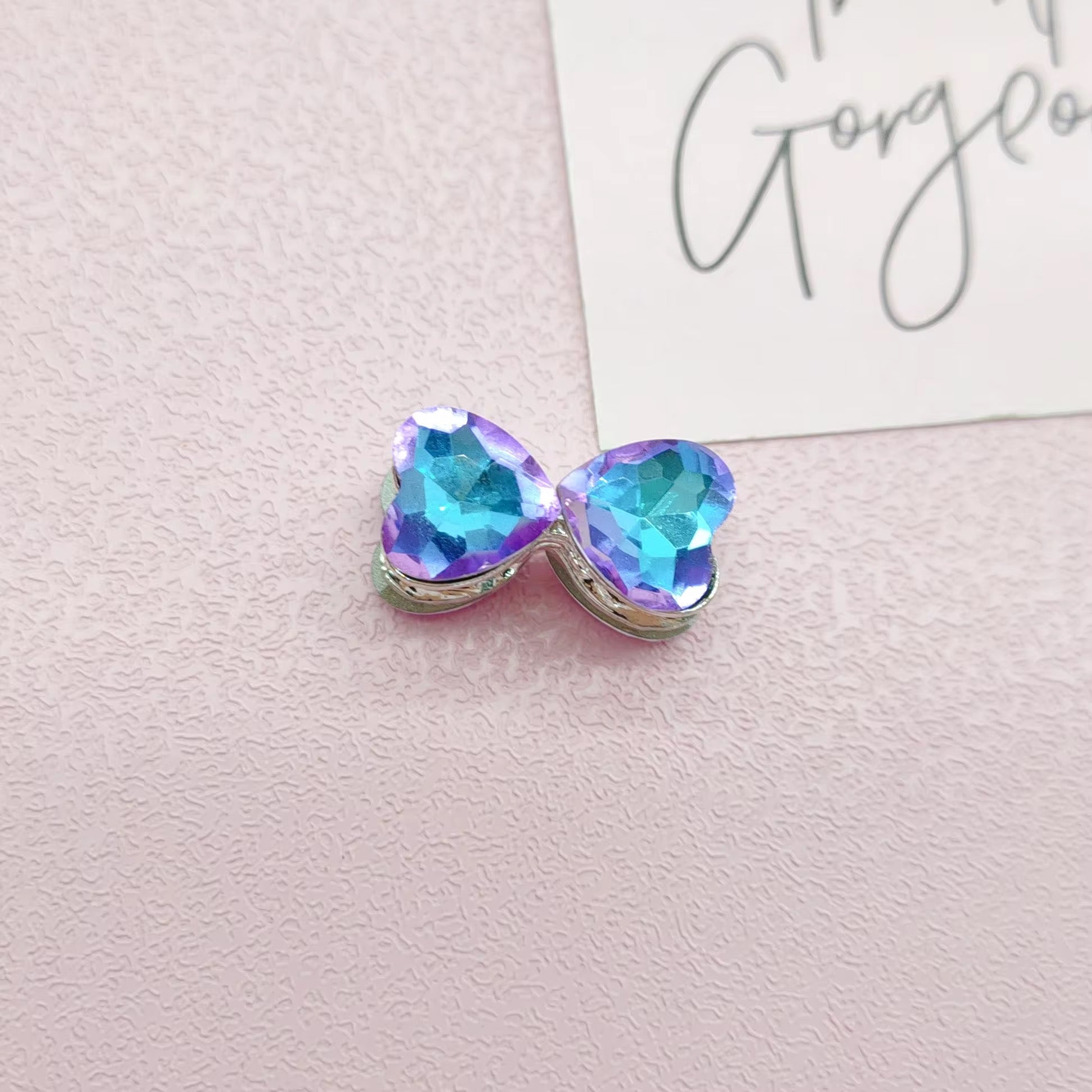 Metal Rhinestone Bow