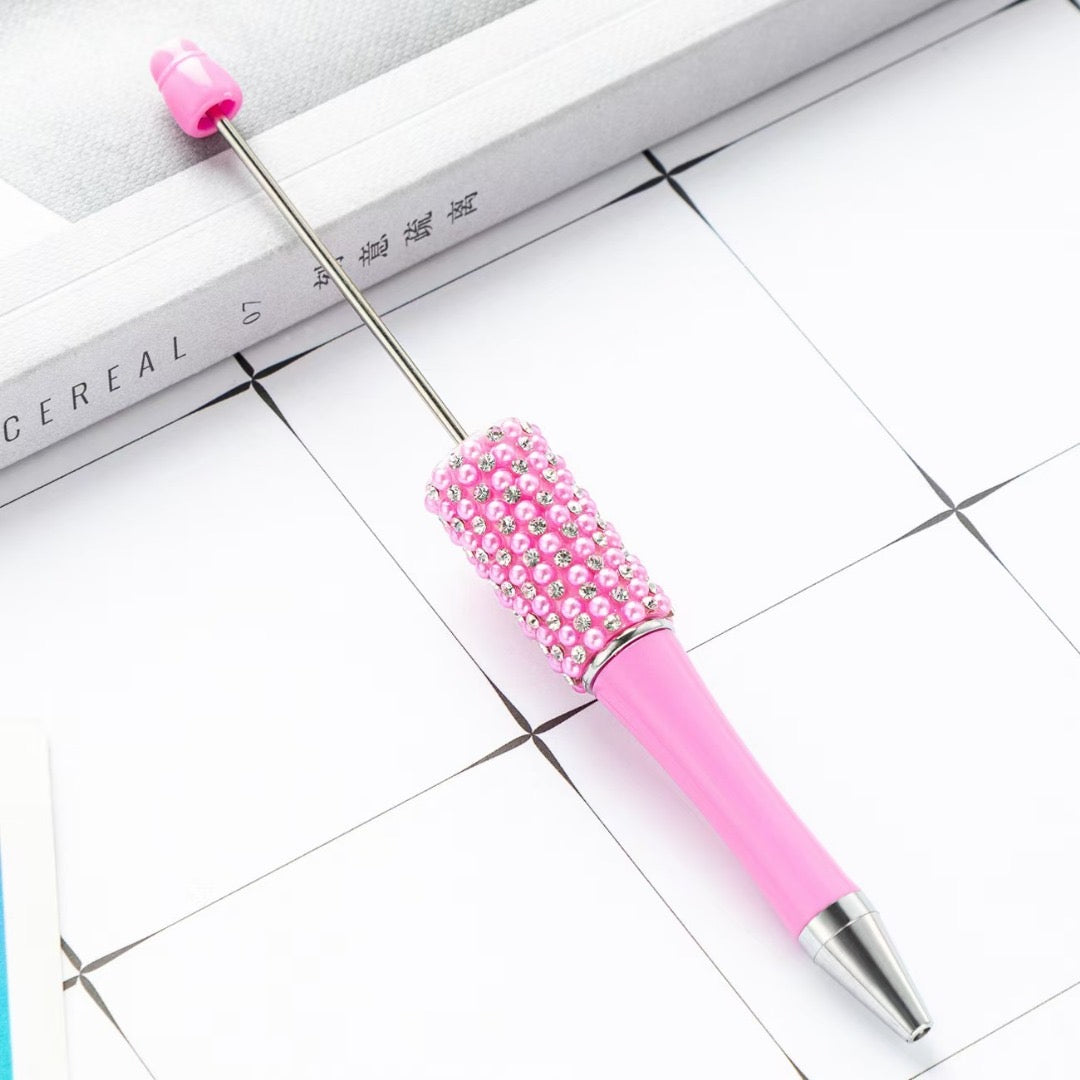 Pearl Rhinestone Beadable Pens