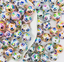 Rough Face Paw Print Beads - J8
