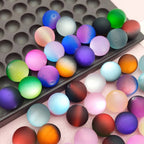 16mm Matte Dual Color Gradient Frosted Beads Mix