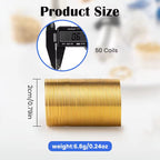 50-Memory Wire Mini Coil- for DIY Multi-Strand Rings, 2 Colors (5 pieces)