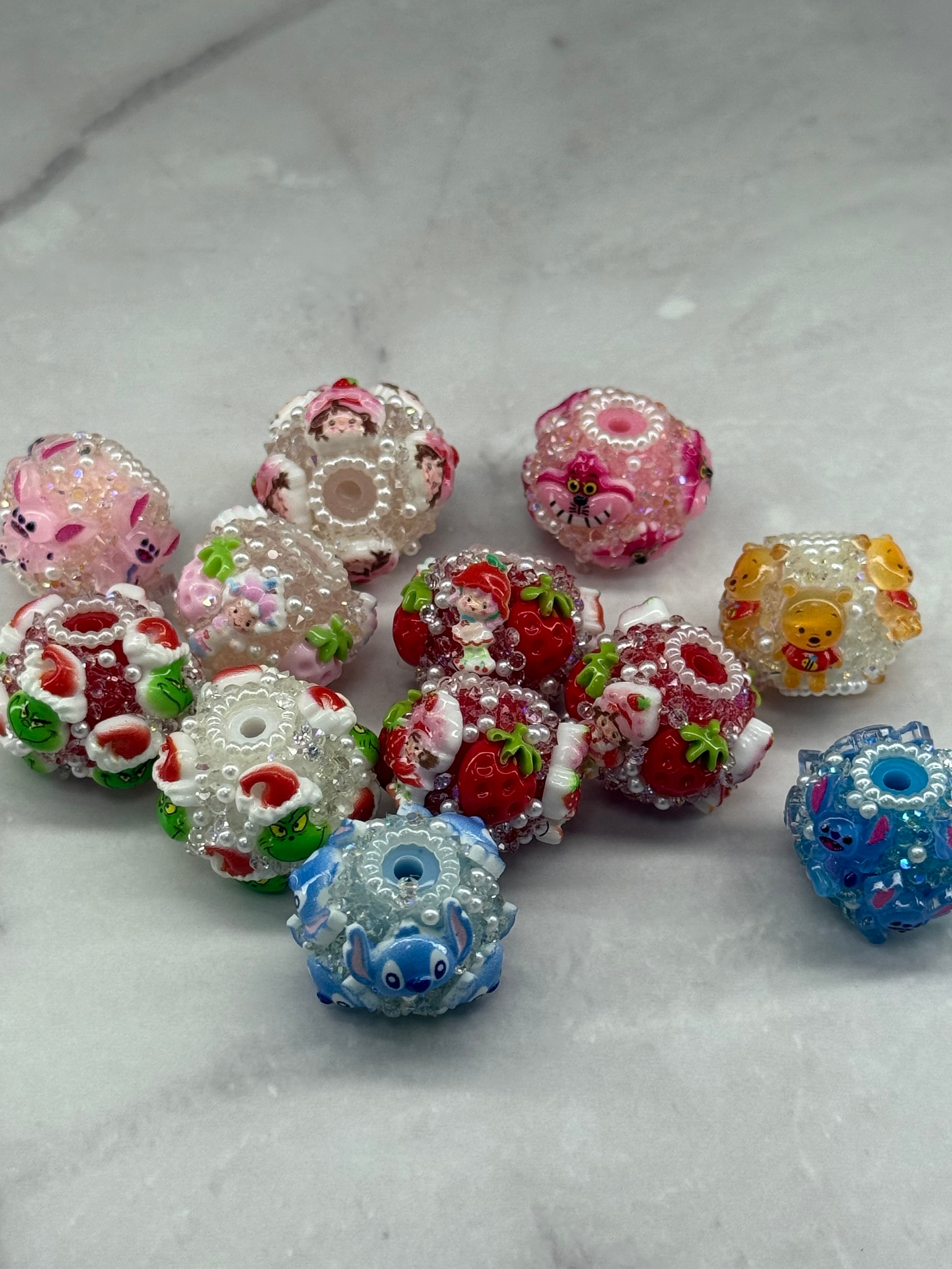 18mm Rhinestones Sugar Character Beads Main image