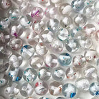 16mm Clear Embedded with Seashells Luxury Beads-E23