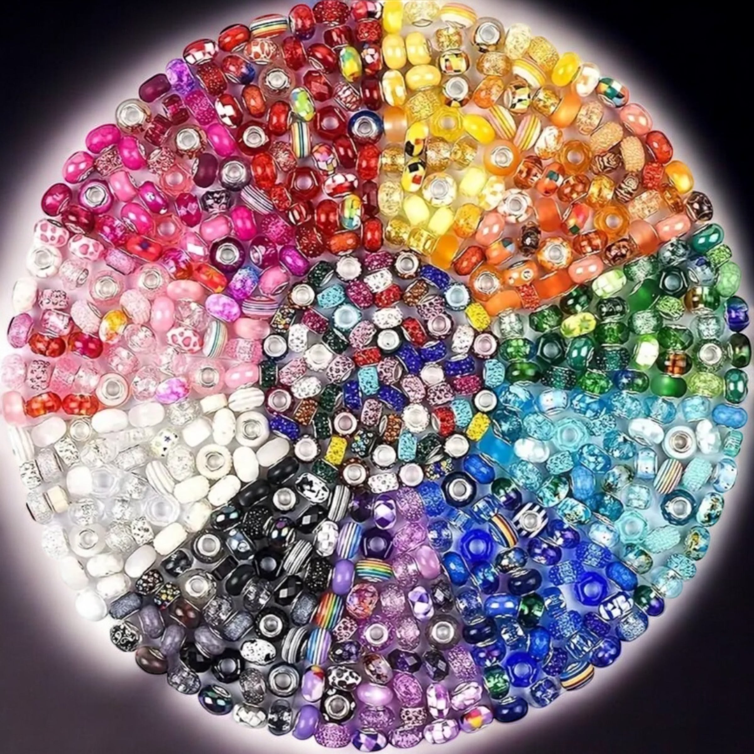 European Style Large Hole Spacer Mix Main image