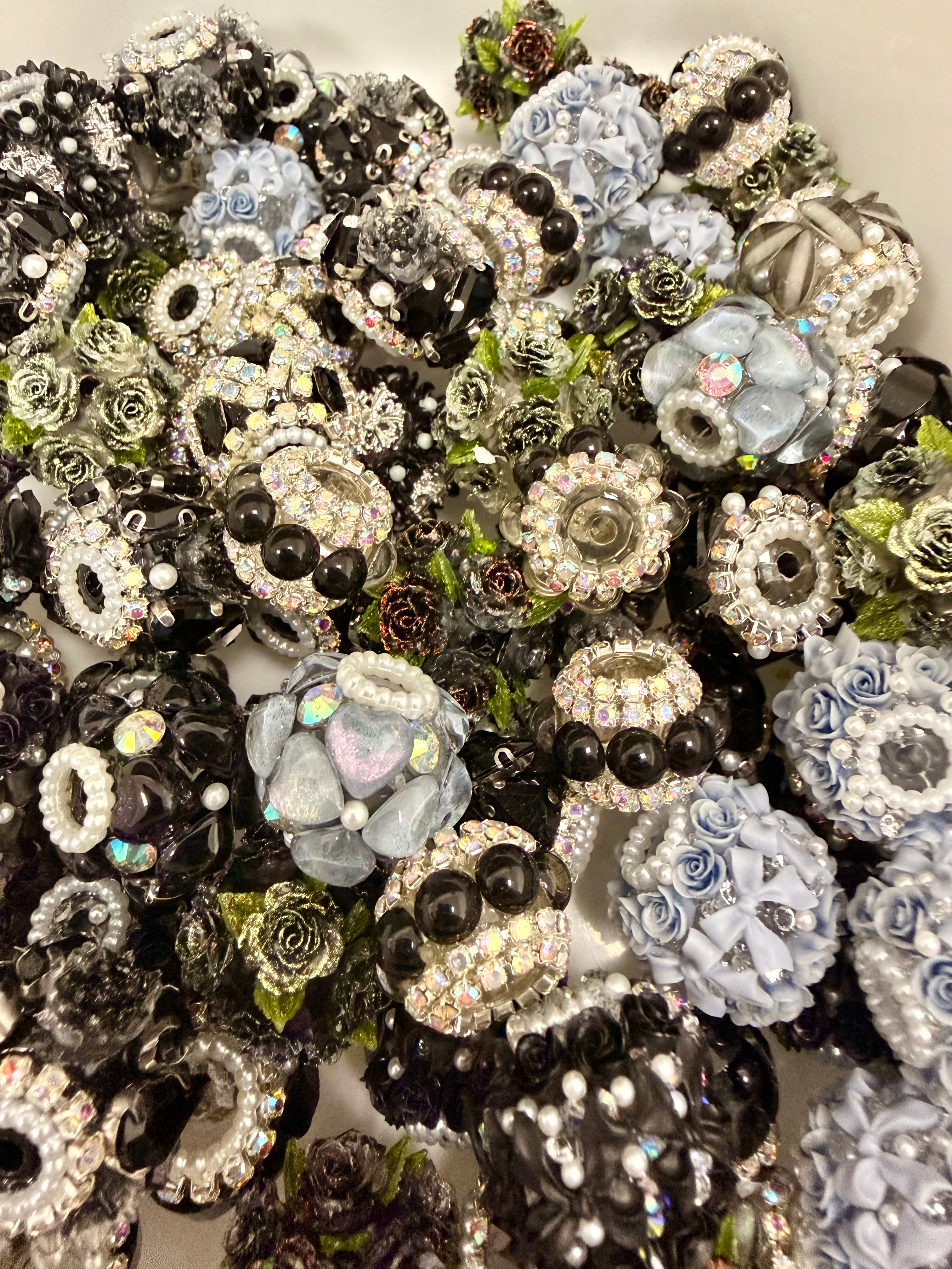 Fancy Rhinestone Color Bead Mixes (20pcs)