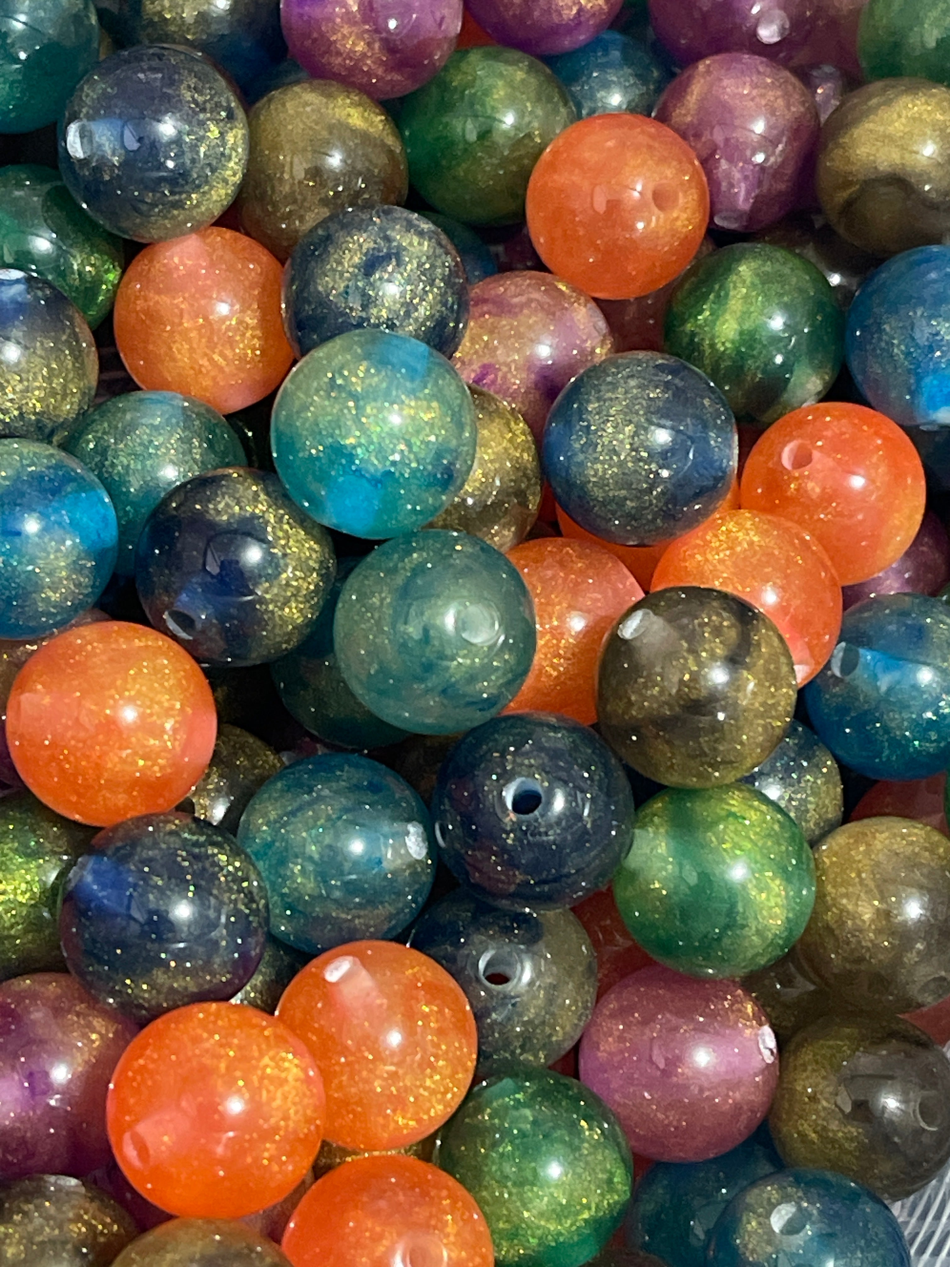 16mm Glitter Marbling Glow Mix (Mix & Single Colors) Secondary image
