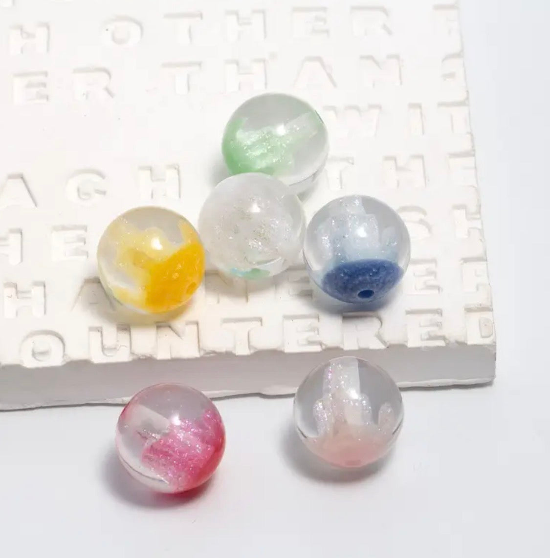 16mm Glow Geode Bead Mix Main image