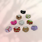 16mm Rhinestone Poinsettia Flower Fancy Beads (5pcs)