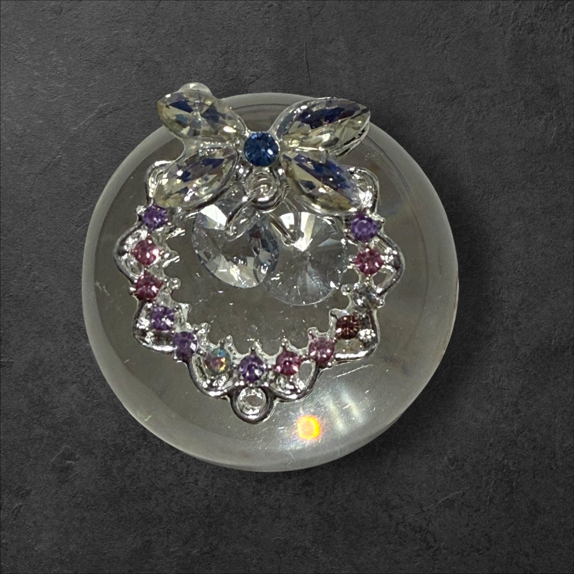 24mm  Alloy Rhinestone Garland Beads