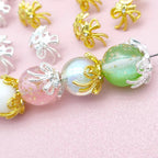 Metal Bow Bead Caps (10pcs)