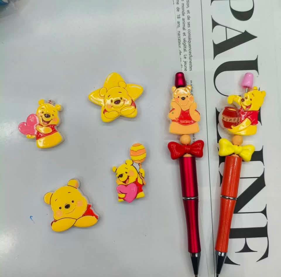Honey Bear Acrylic Large Focal Beads Mix-💕 Main image