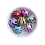16mm Animal/Zebra Print Beads-B20