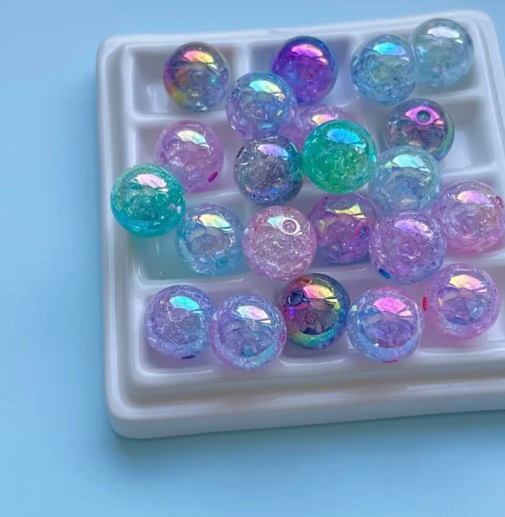 16mm Cracked Ombre Beads Mermaid Mix-🎡