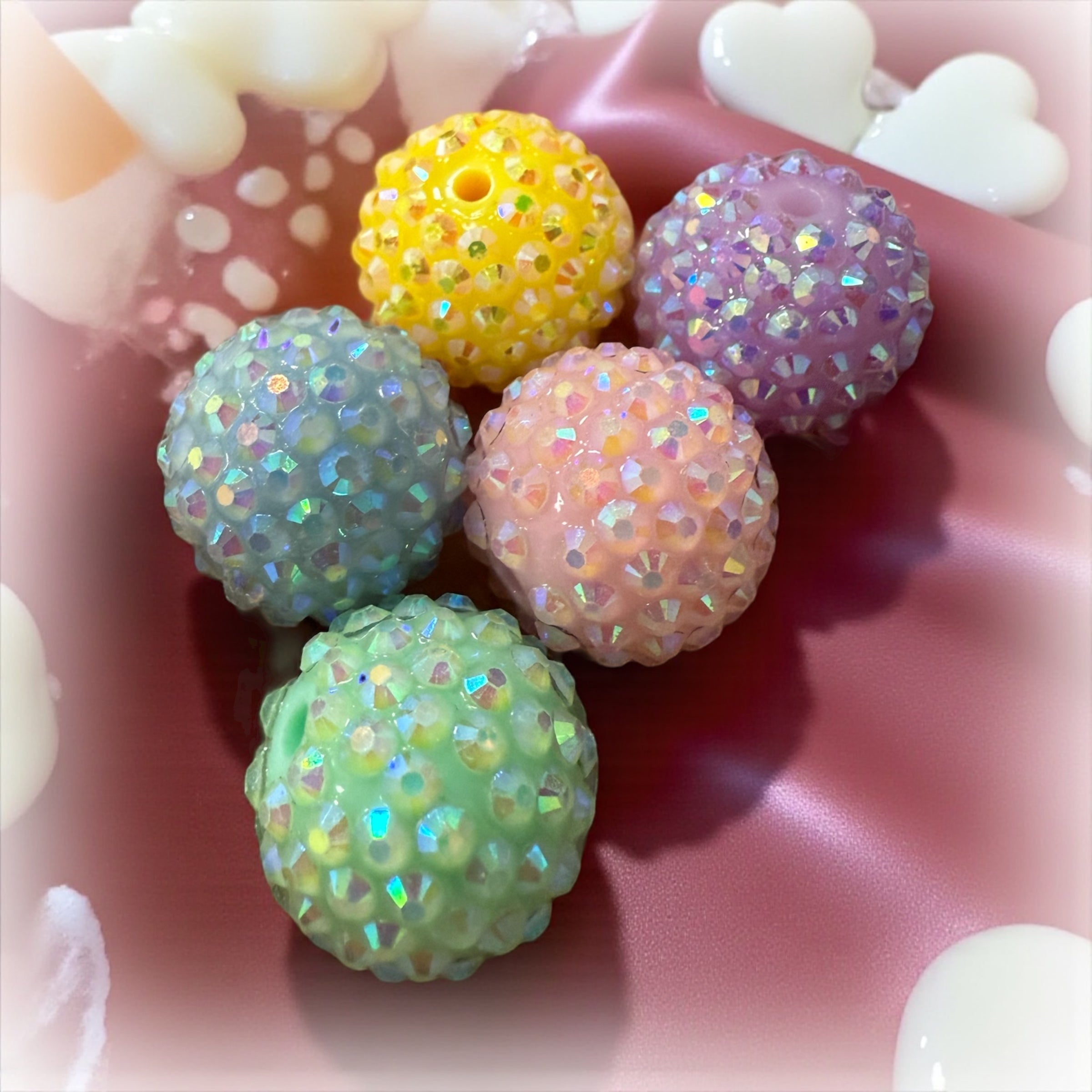 18mm Rhinestones Beads Spring Mix-S13 Secondary image