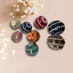 17mm Rhinestone and Square Crystals Fancy Bead (5pcs)