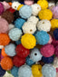 16mm Glossy Pineapple Solid Beads Mix-M16