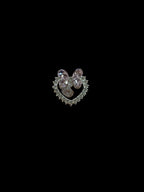 28mm  Alloy Rhinestone Heart Beads