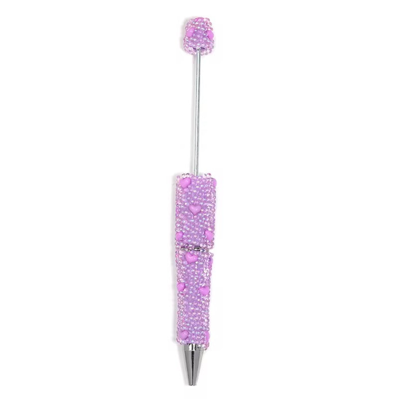 Love Heart Bubble Bright Beadable Pens
