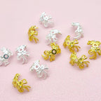 Metal Bow Bead Caps (10pcs)