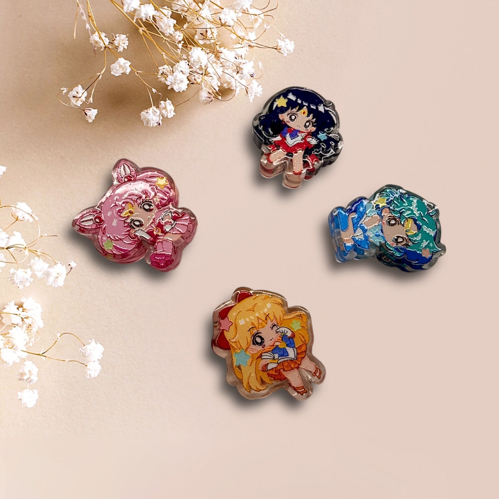 Sailor Girls Focal Acrylic Beads