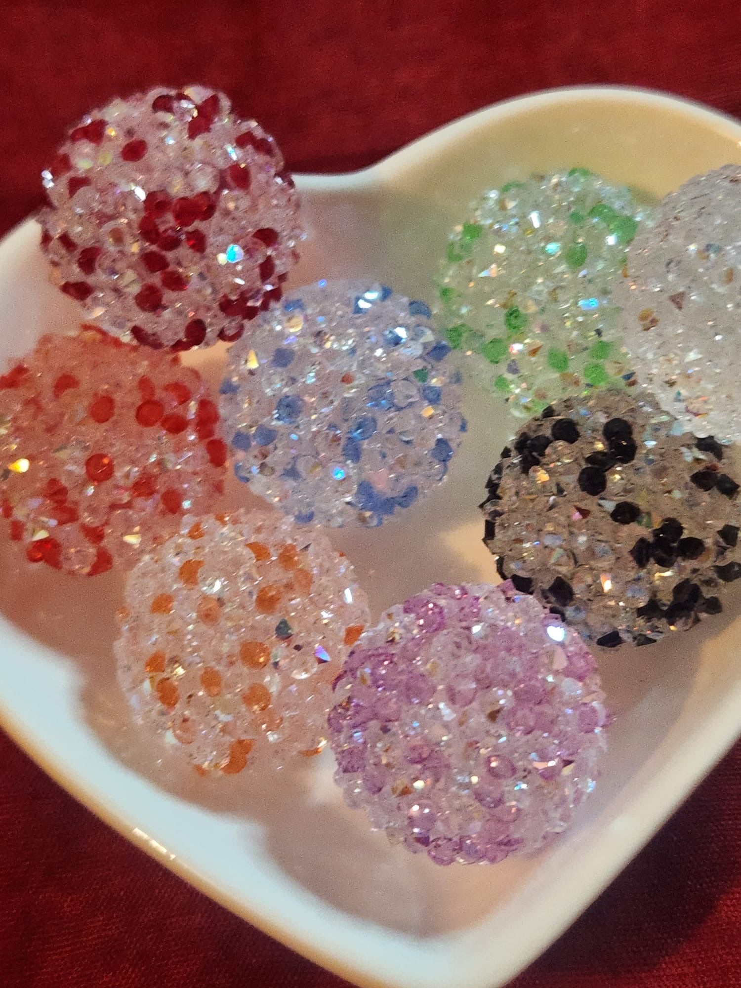 20mm Rhinestone Sugar Beads
