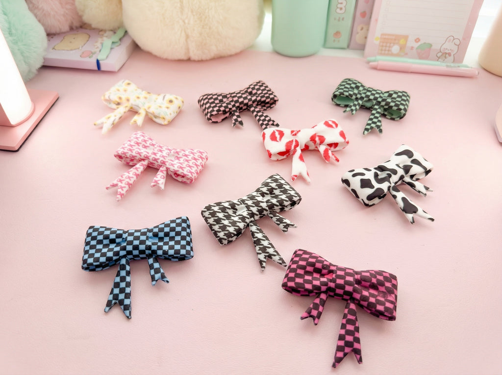Silicone Bows (Patterned)