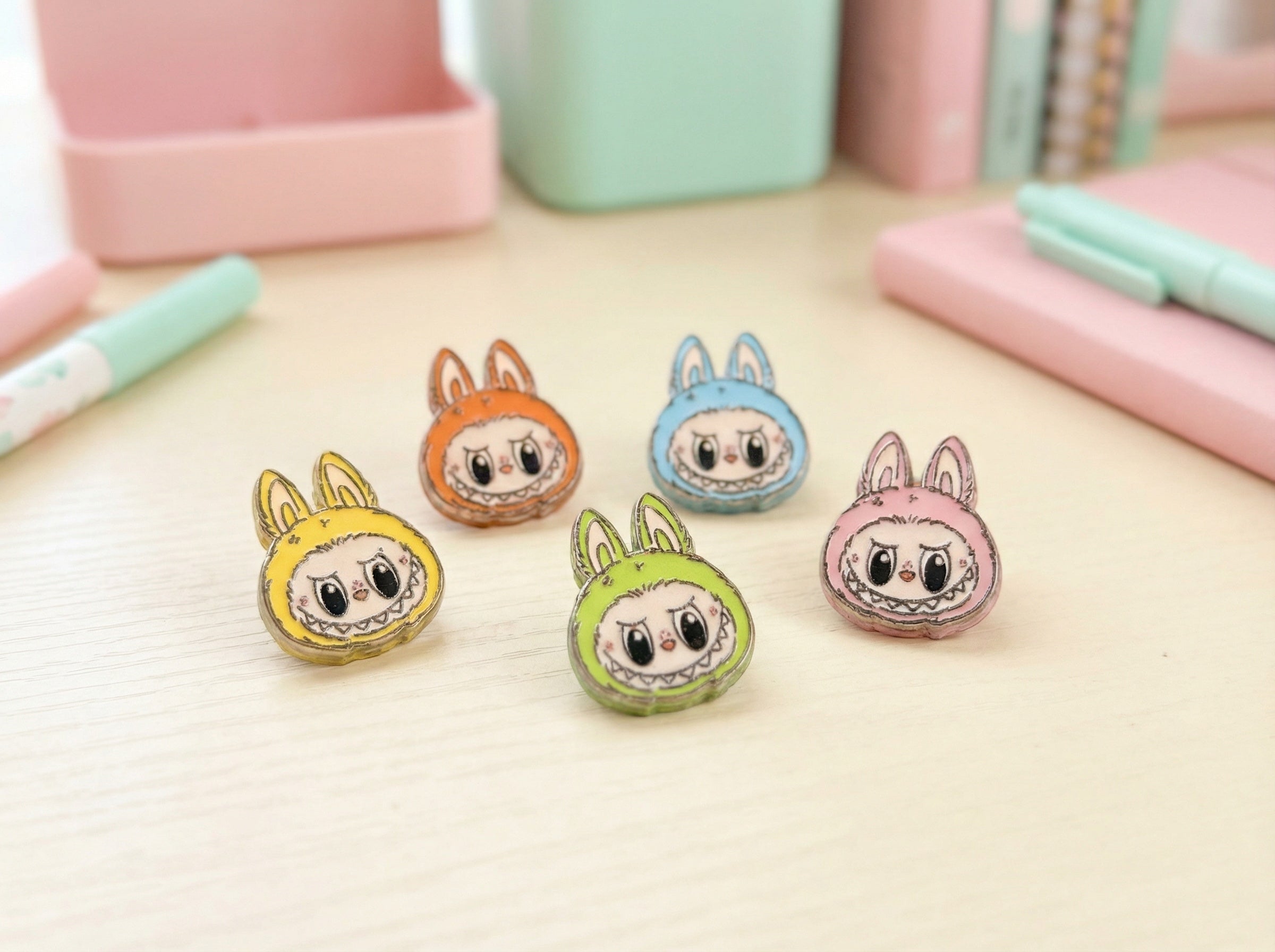 LaBubu Head Focal Acrylic Beads Main image