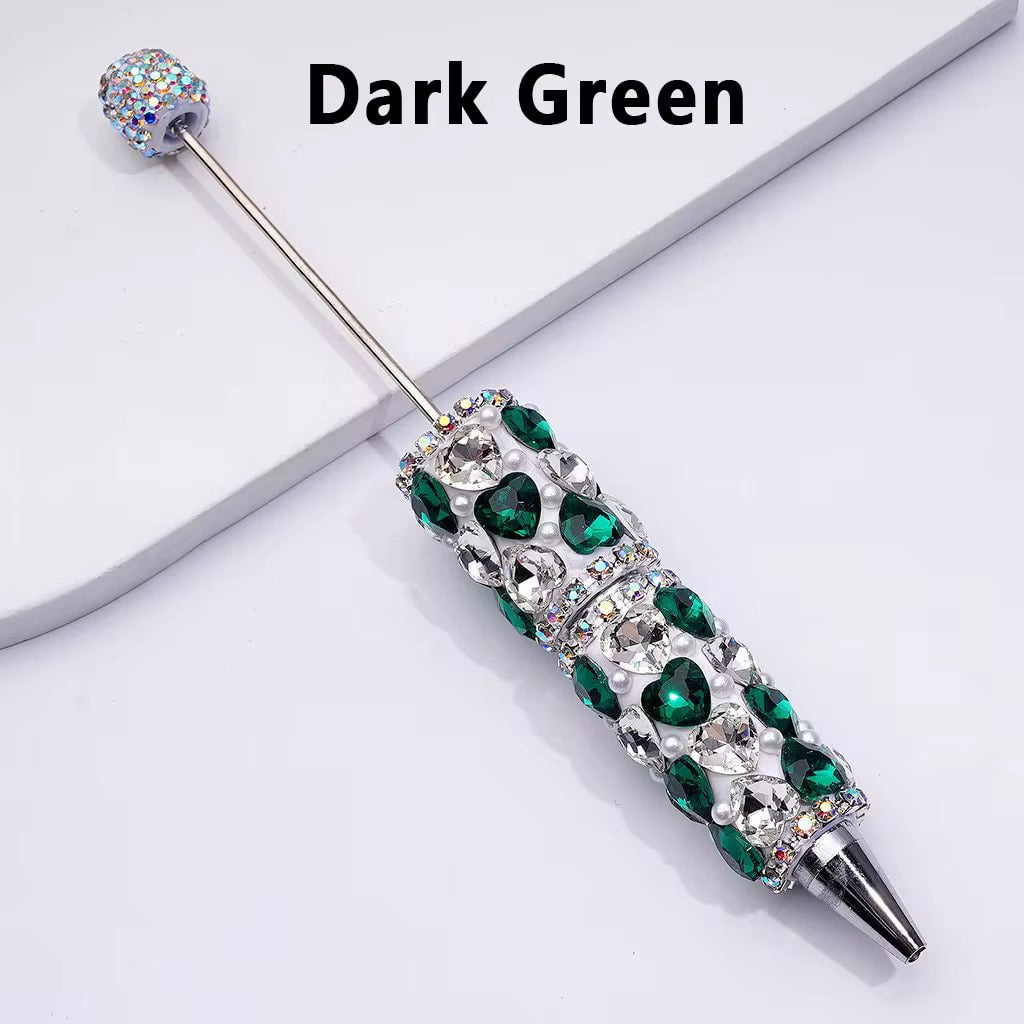 Crystal Heart Rhinestone Beadable Pens