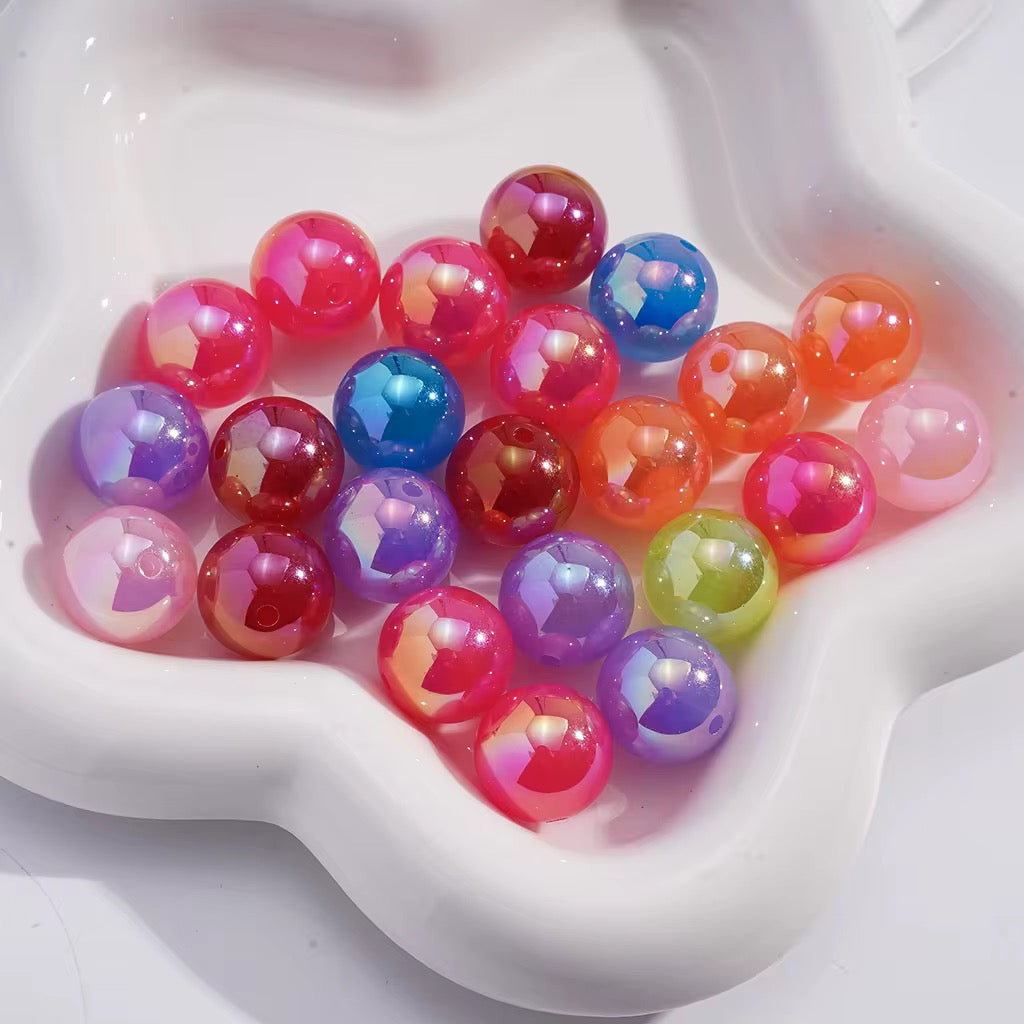 12mm Glossy Jelly Bright Colors Bead Mix-W4 Secondary image