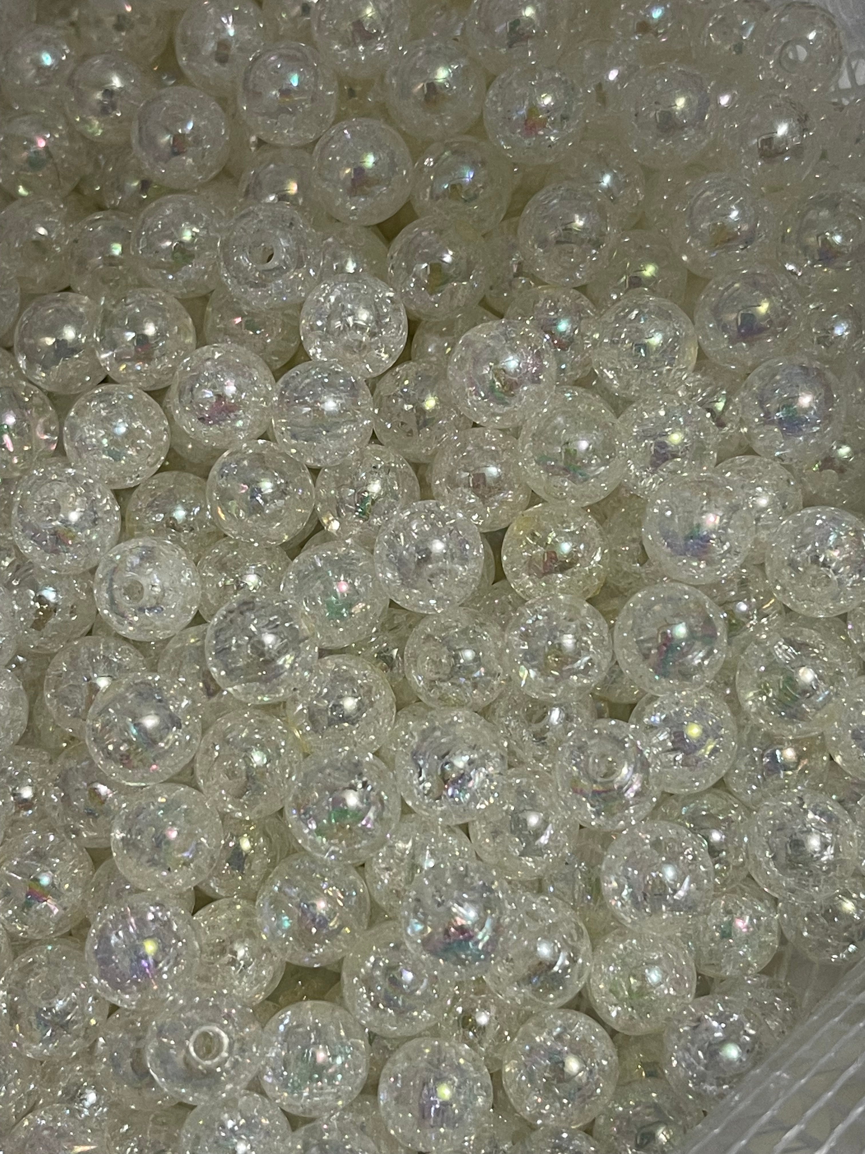 9mm Clear AB Cracked Beads Main image