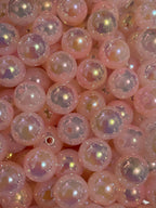 16mm Glossy Ombre Color Acrylic Beads With UV Finish (Mix & Single Colors)