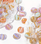 16mm Luxury Gold Striped Beads With UV Plating-S24