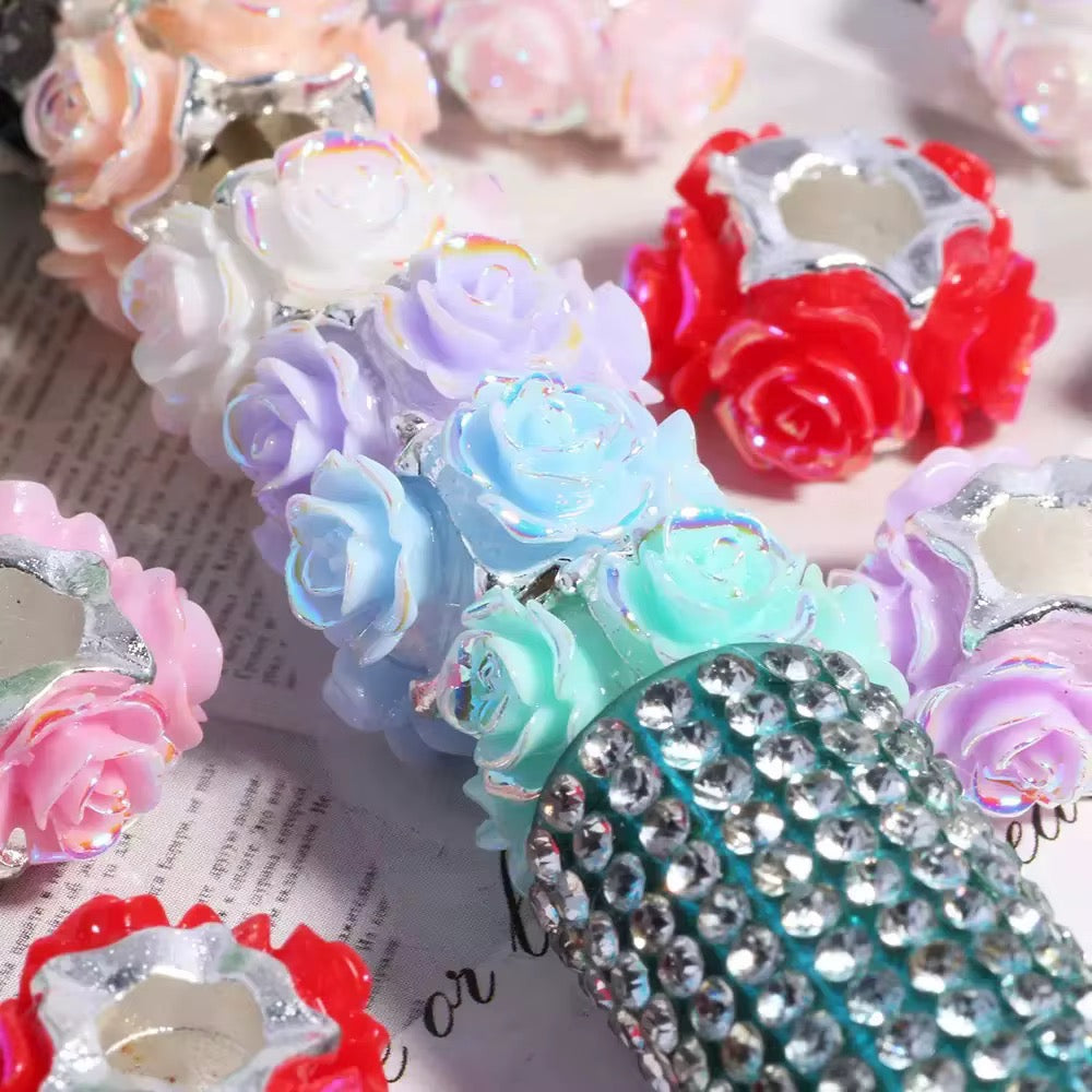 10mm Rose Spacer( (10pcs)-S15