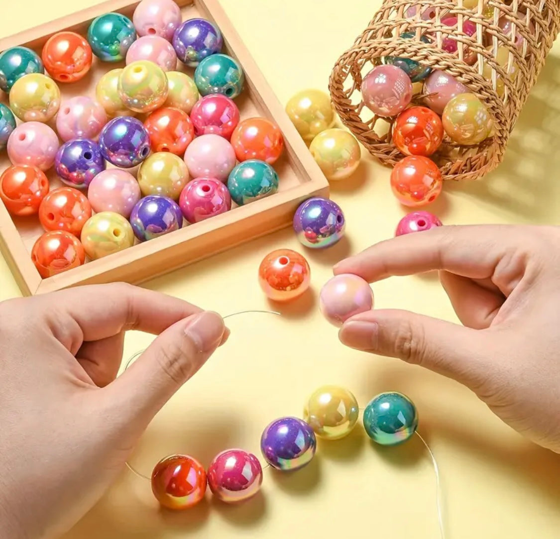 20mm Bright Bubblegum Beads-🎡