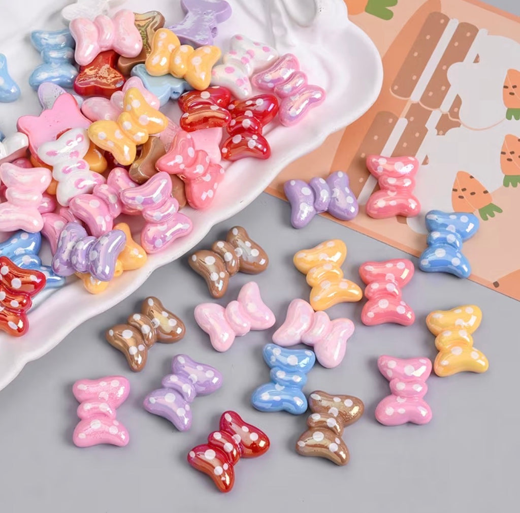 Polkadot Bow Beads Mix-Z15
