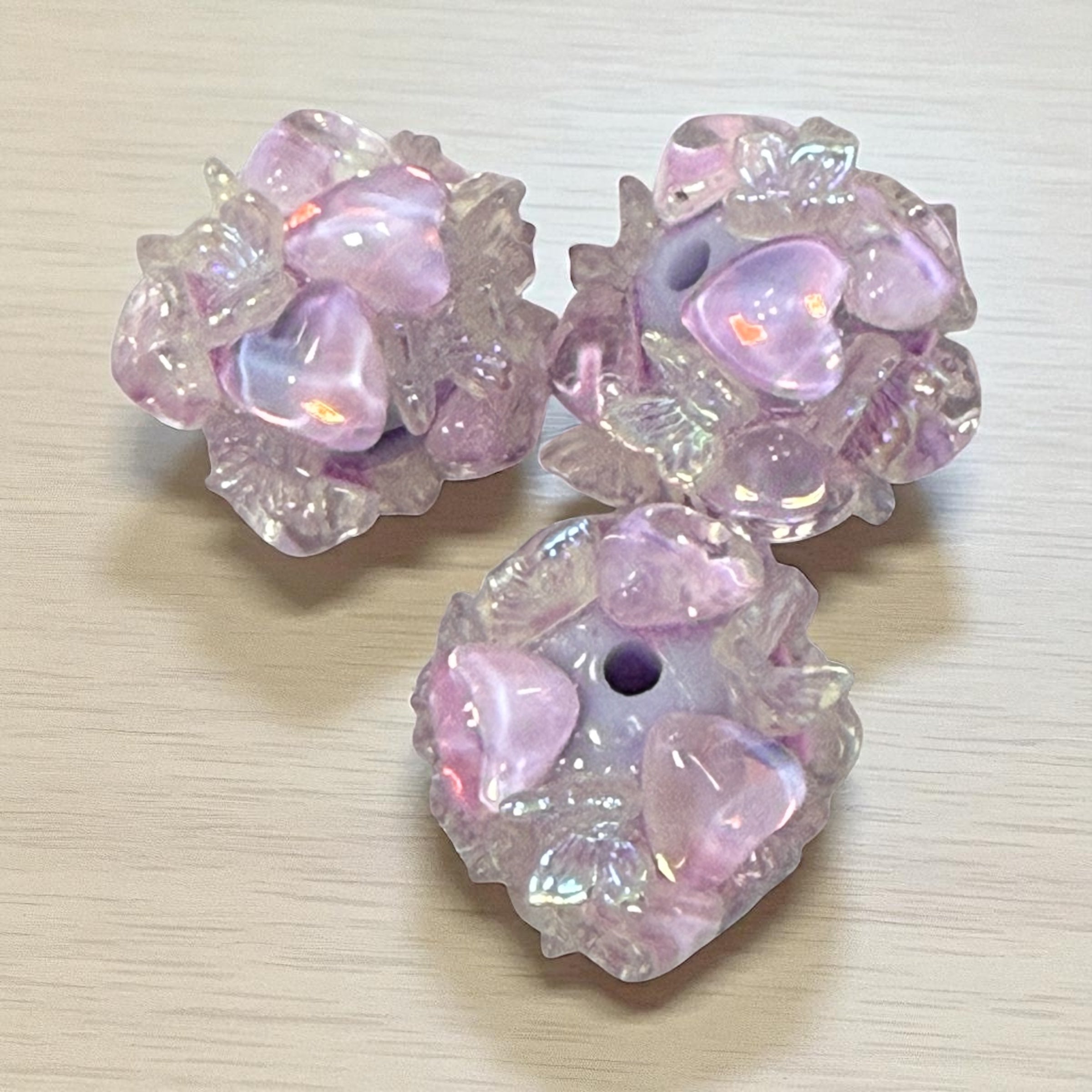 18mm Butterfly and Heart Fancy Beadd
