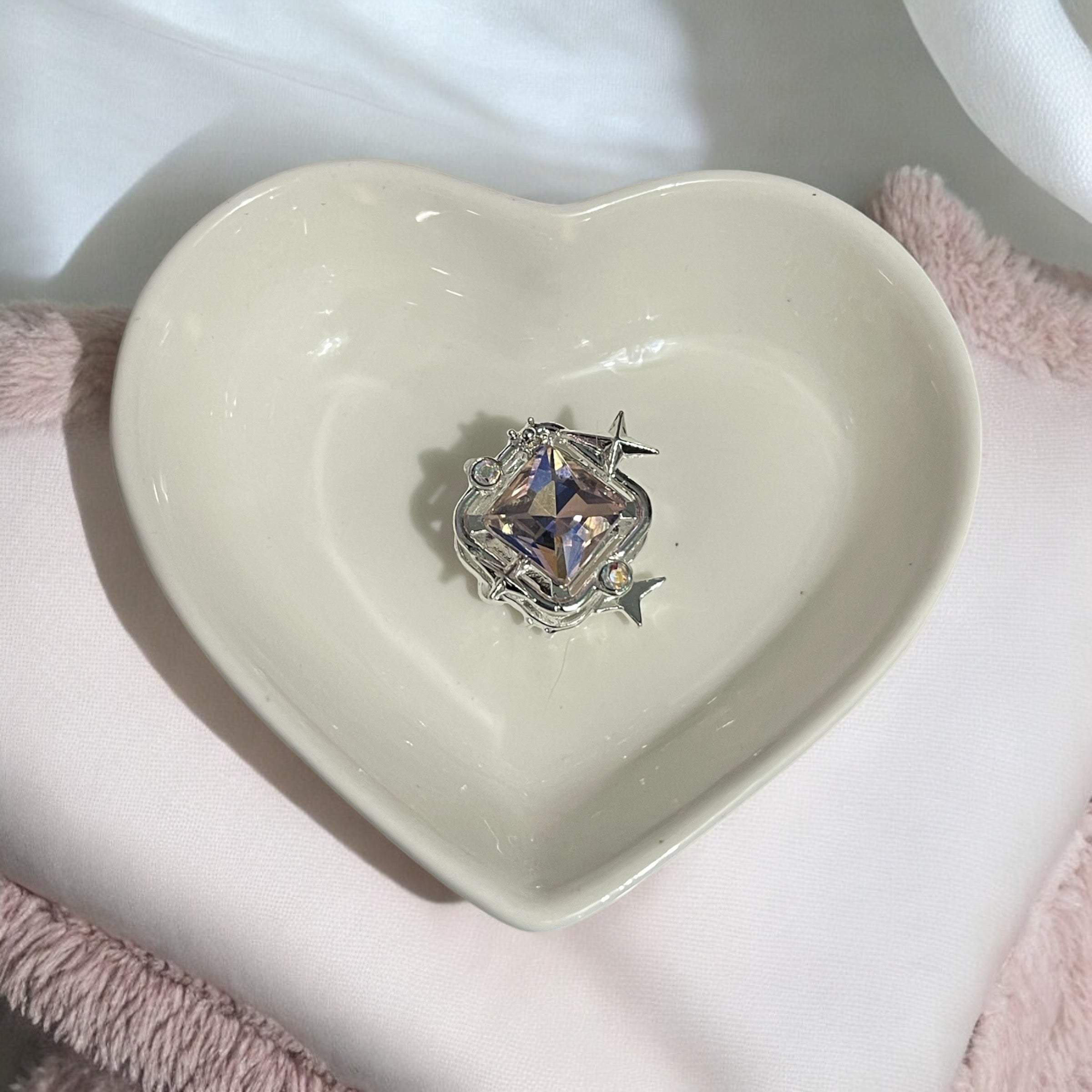 16mm Diamond Star Metal Rhinestone Beads