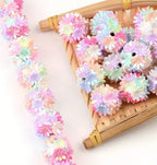 16mm Multicolor Daisy Fancy Beads