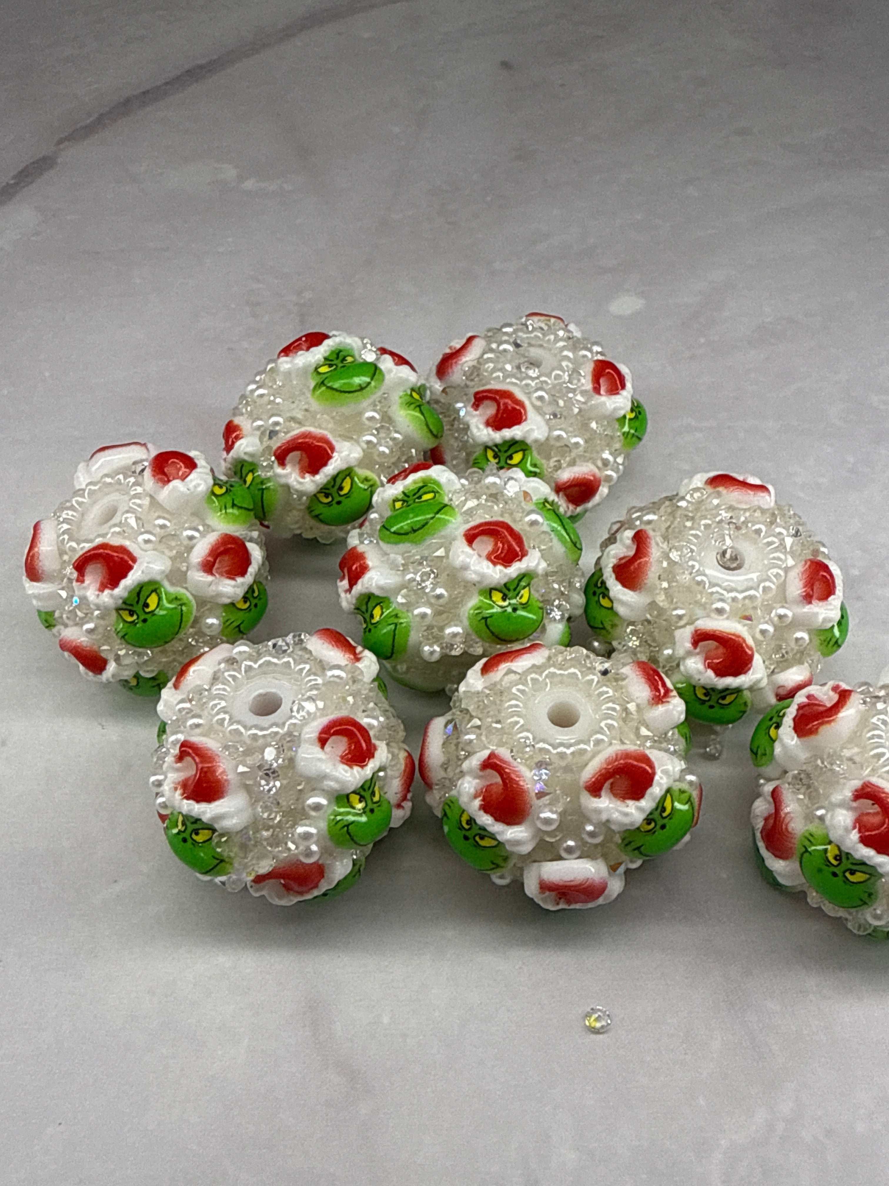 18mm Rhinestones Sugar Character Beads