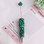 Beadable Clay Pens with Dazzling Heart in Assorted Colors