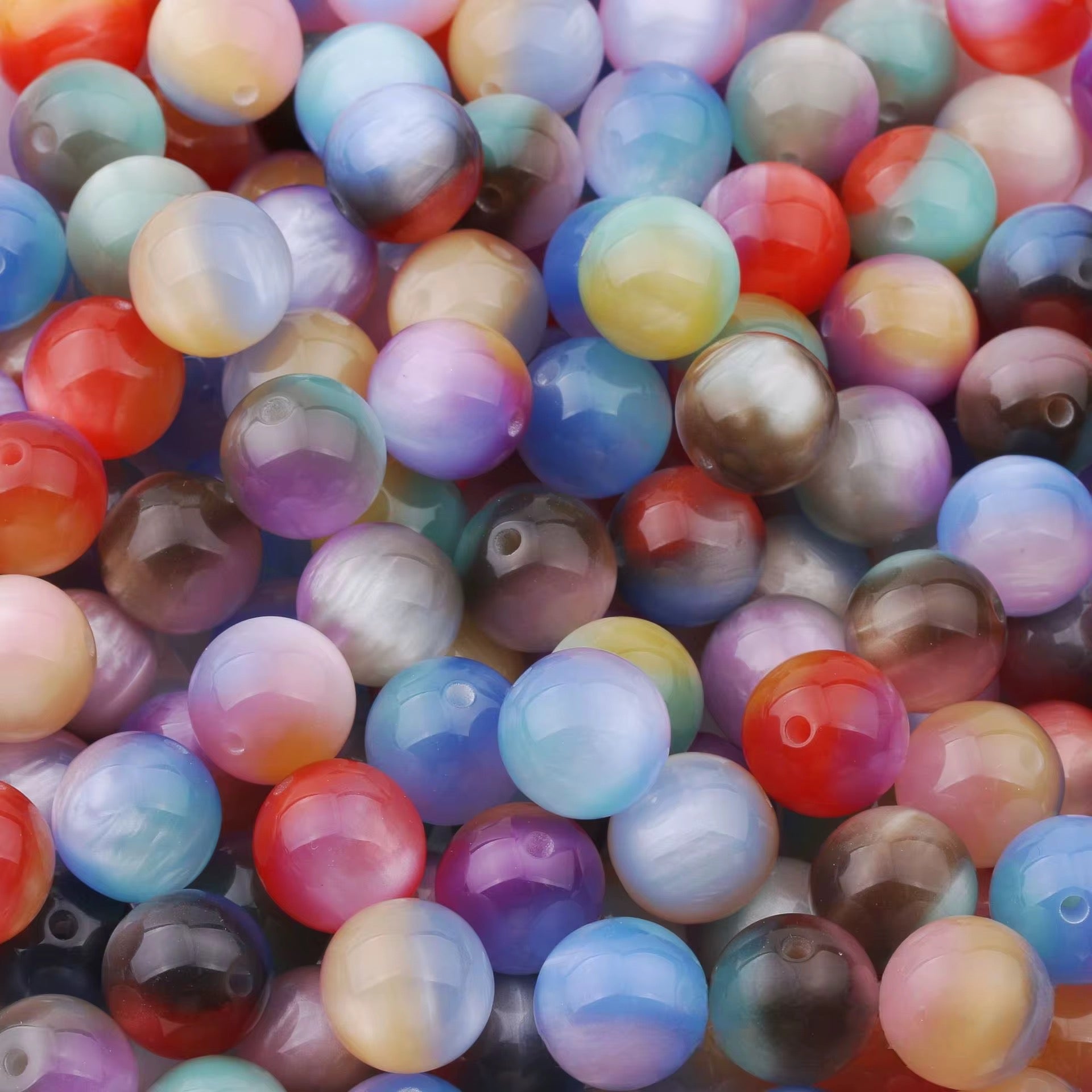 16mm Cat Eye Bicolor Beads Main image