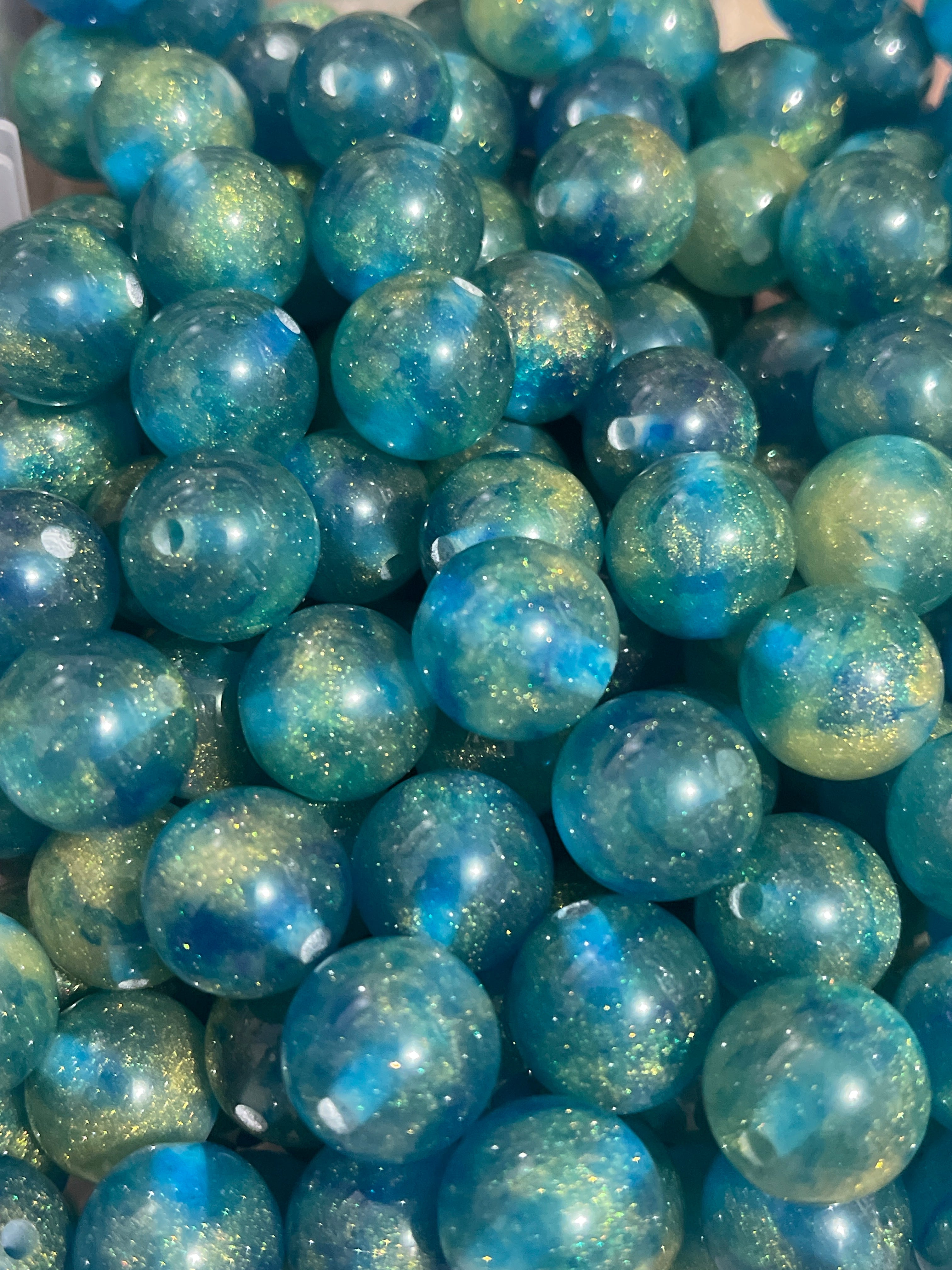 16mm Glitter Marbling Glow Mix (Mix & Single Colors)