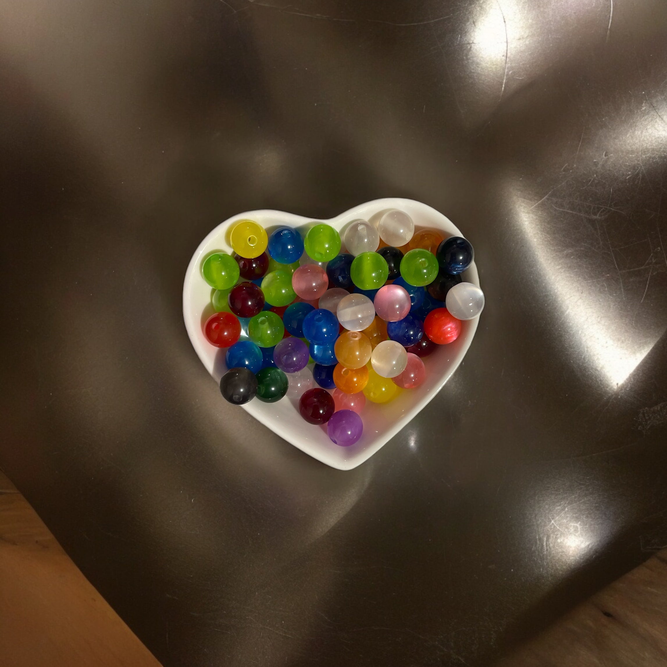 10mm Cat Eye Mix Beads Secondary image