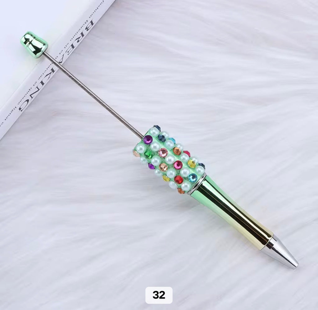Rhinestone Pearl Shinny Metallic Beadable Pens