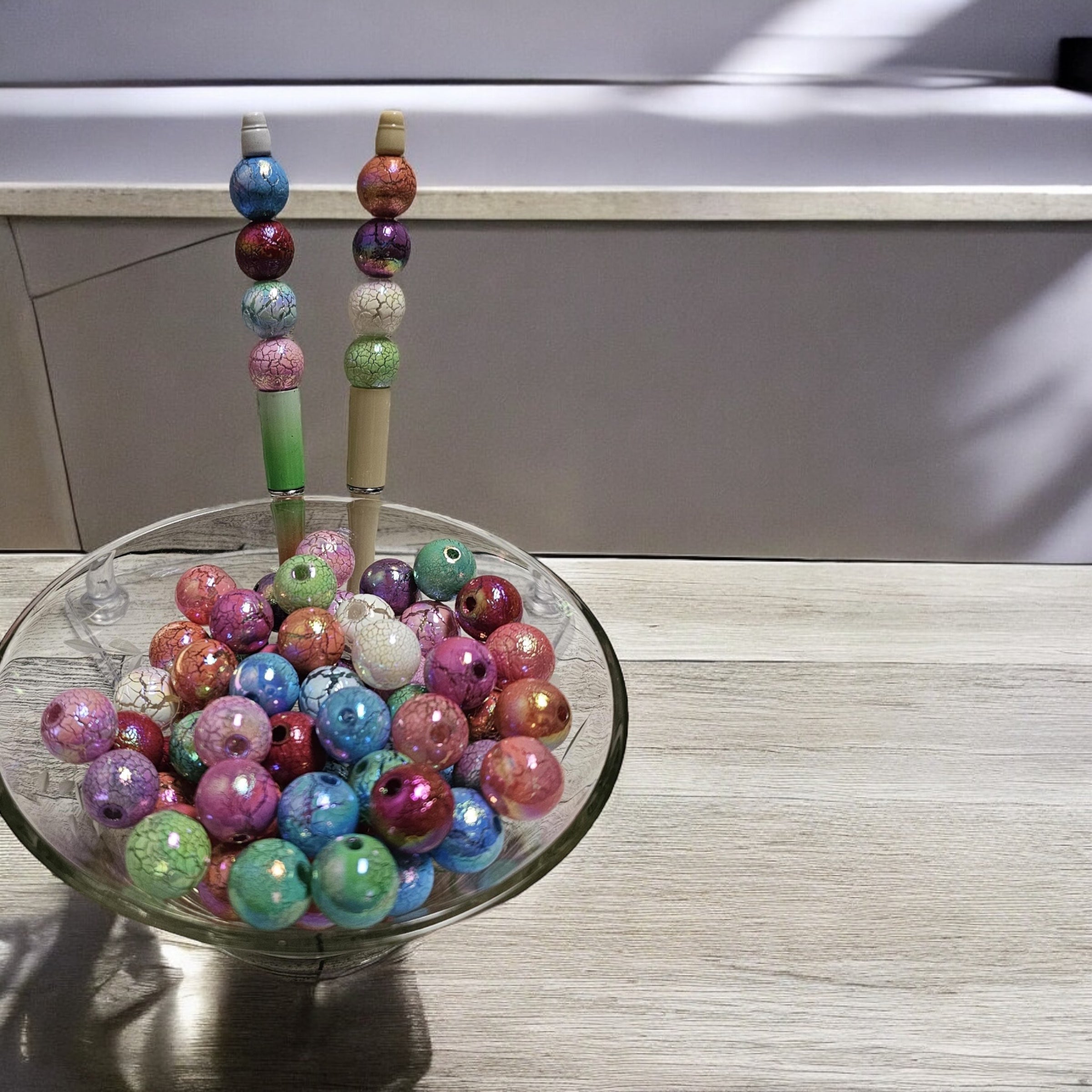 16mm Cracked Paint Beads-G3
