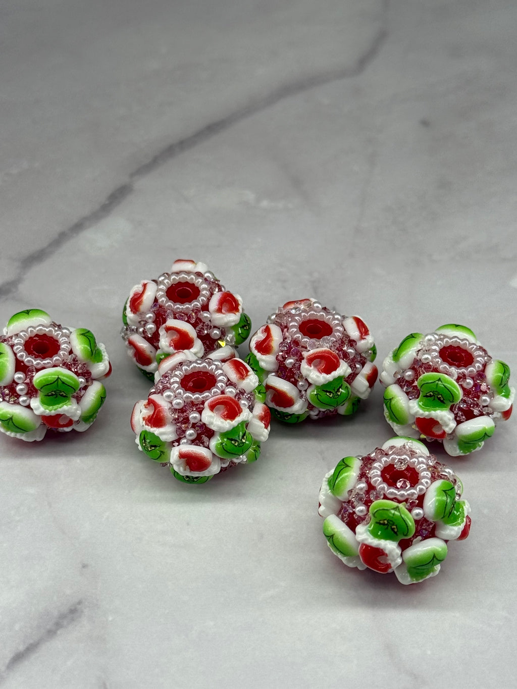 18mm Rhinestones Sugar Character Beads