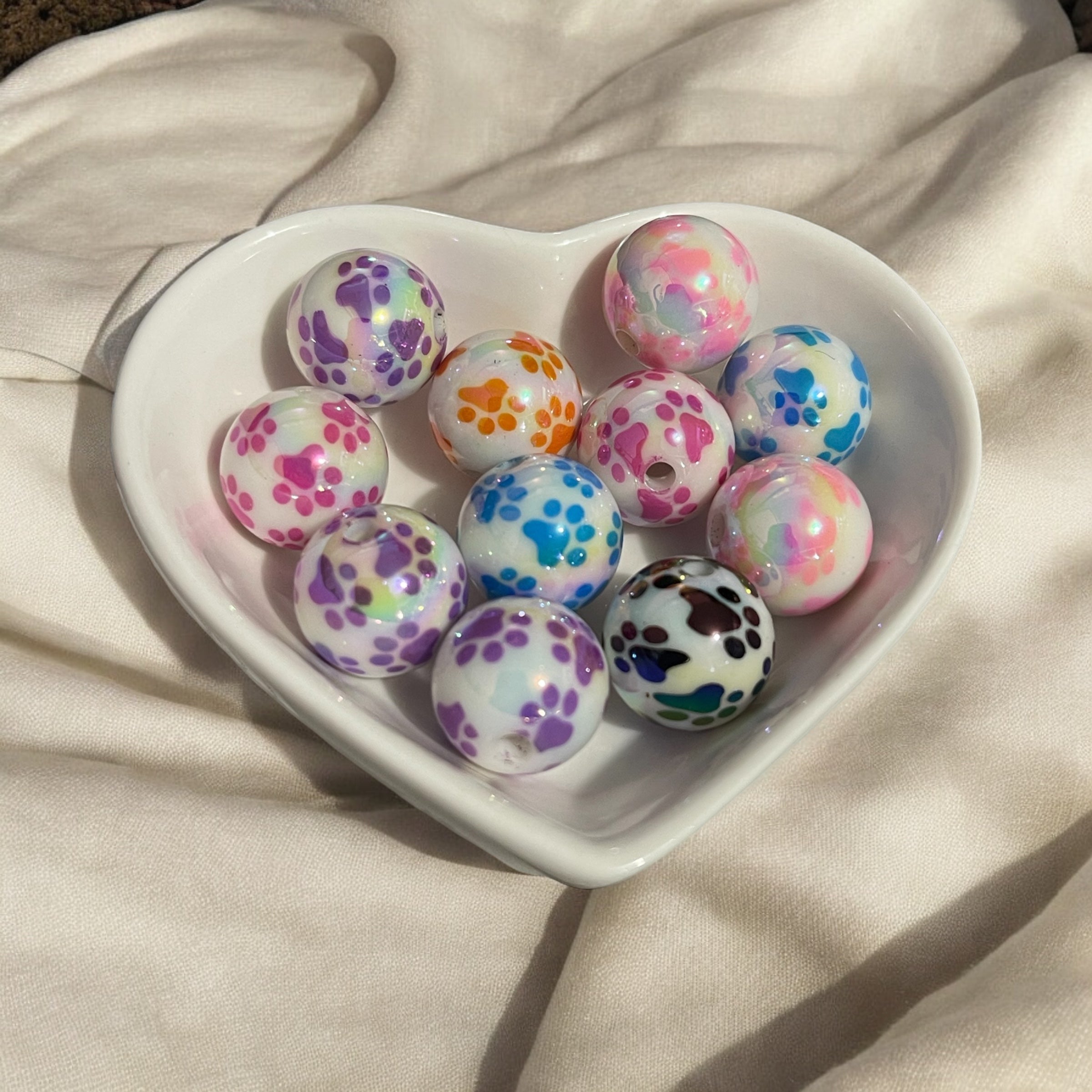 16mm Dog Paw Bead Mix-A17 Secondary image