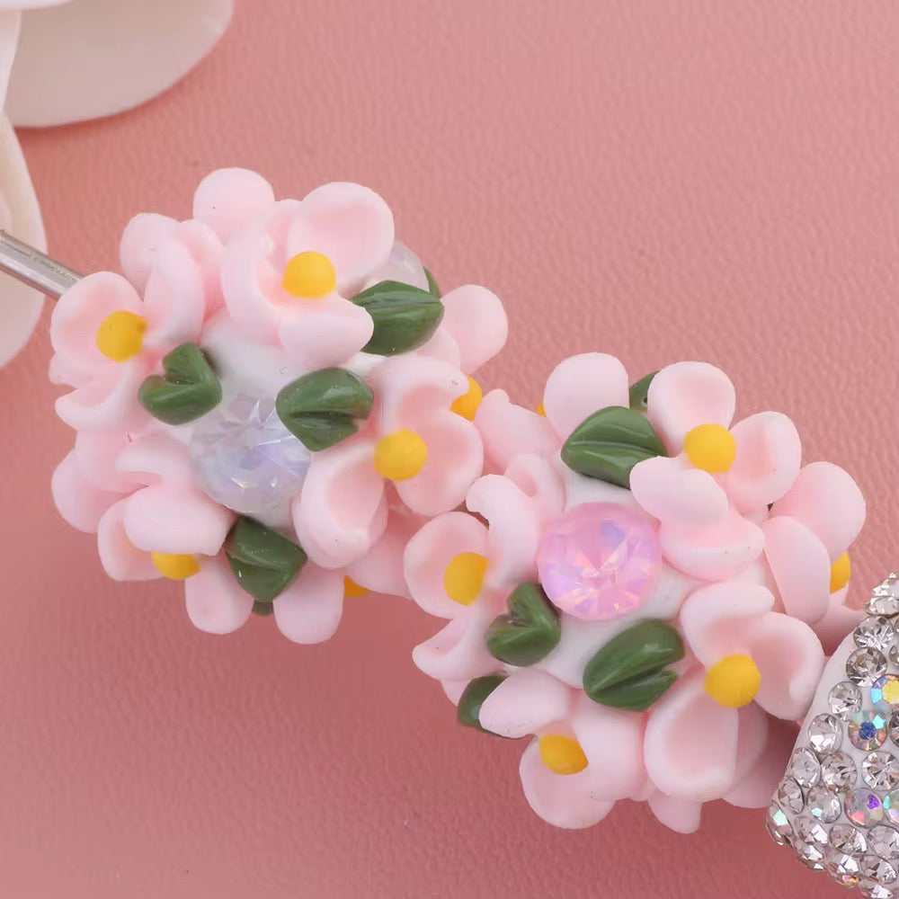16mm Fancy Flowers and Stone Beads