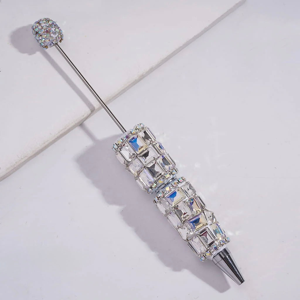 Rectangle Square Rhinestone Beadable Pens